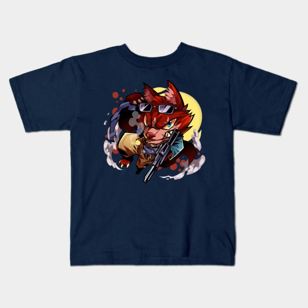 Canine Hunter Kids T-Shirt by Ashmish